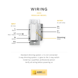 AV-DPS Series Power Supply & Dimmer Switch - Regular - wiring