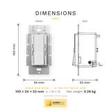 AV-DPS Series RGBCW Power Supply & Dimmer Switch - dimensions